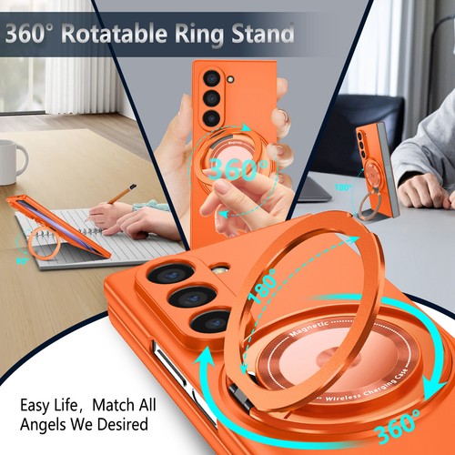 Per Samsung Galaxy Z Fold 7 6 5 4 3 PC rigido supporto magnetico custodia antigraffio - Foto 37 di 77