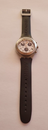 Orologio da uomo Swatch ""The Marathon - the making of a legend"" inc. Scatola presentazione - Foto 10 di 14