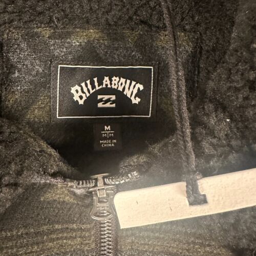 Billabong Trucker Jacket Mens Medium Aztec Southwestern Barlow Sherpa Lined New - Picture 4 of 11