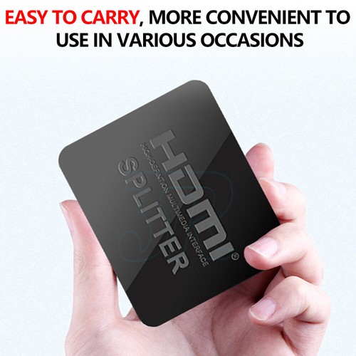 HDMI Splitter Amplifier 1 In 2 Out Video Duplicator 4K Full HD 3D Foxtel DVD - Picture 7 of 10