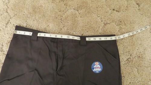 DICKIES Girls Jr Black Uniform Capri Sz 21 Boot Cut Waist 38" x Inseam 22" - Picture 5 of 10