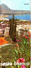 Costa Blanca Spain Vintage Tourist Tourism Brochure