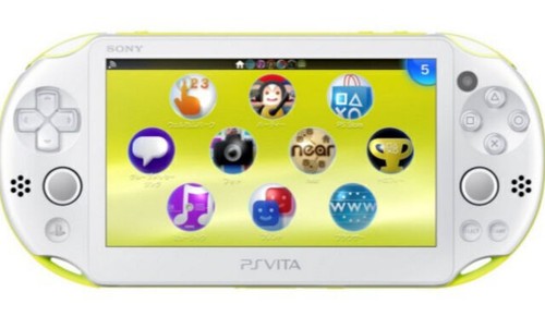 Sony PS Vita PCH-2000 1GB Lime Green/White Handheld Console