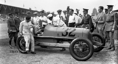 Duesenberg Straight 8 Winner Indy 500 Indianapolis 1927 car race photograph 