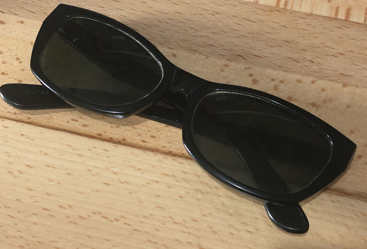 VINTAGE B&L RAY-BAN W1436 VSAS SHINY BLACK G15 UV INNERVIEW VINTAGE B&L RAY-BAN W1436 VSAS SHINY BLACK G15 UV INNERVIEW