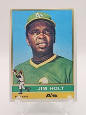 1976 Topps Baseball #603 Jim Holt Vintage Oakland Athletics Trading Card MLB 