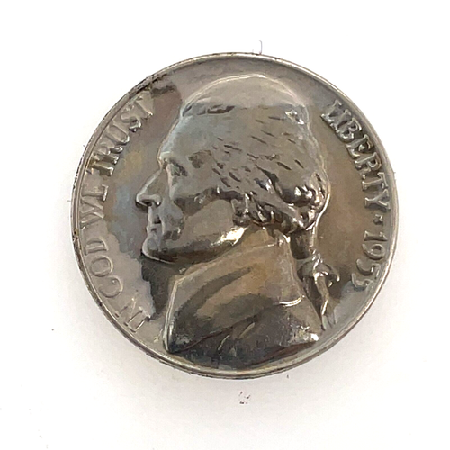 1955 Jefferson Nickel GEM PROOF Multicolor Toned 5c U.S Coin