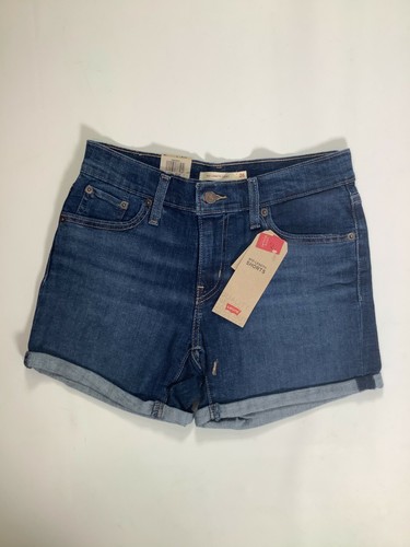 Mid Rise Classic Denim Shorts 