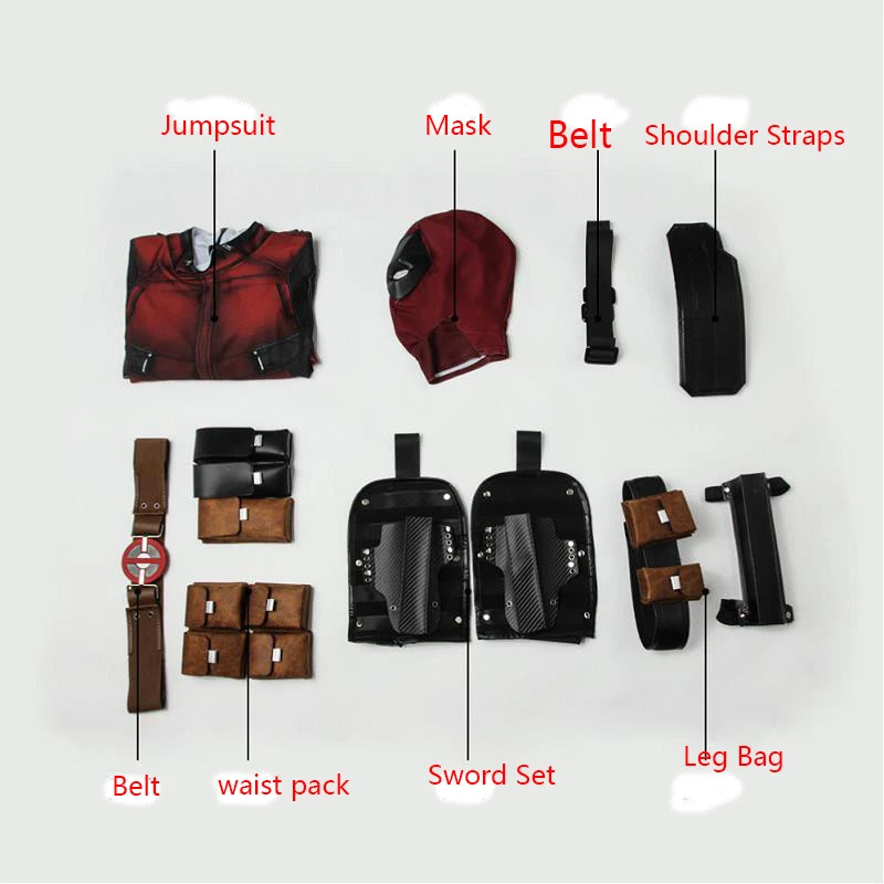 Disfraz Deadpool Adulto Zentai Body Deadpool Mono Halloween Juegos con disfraces Traje  Foto 3 de 4