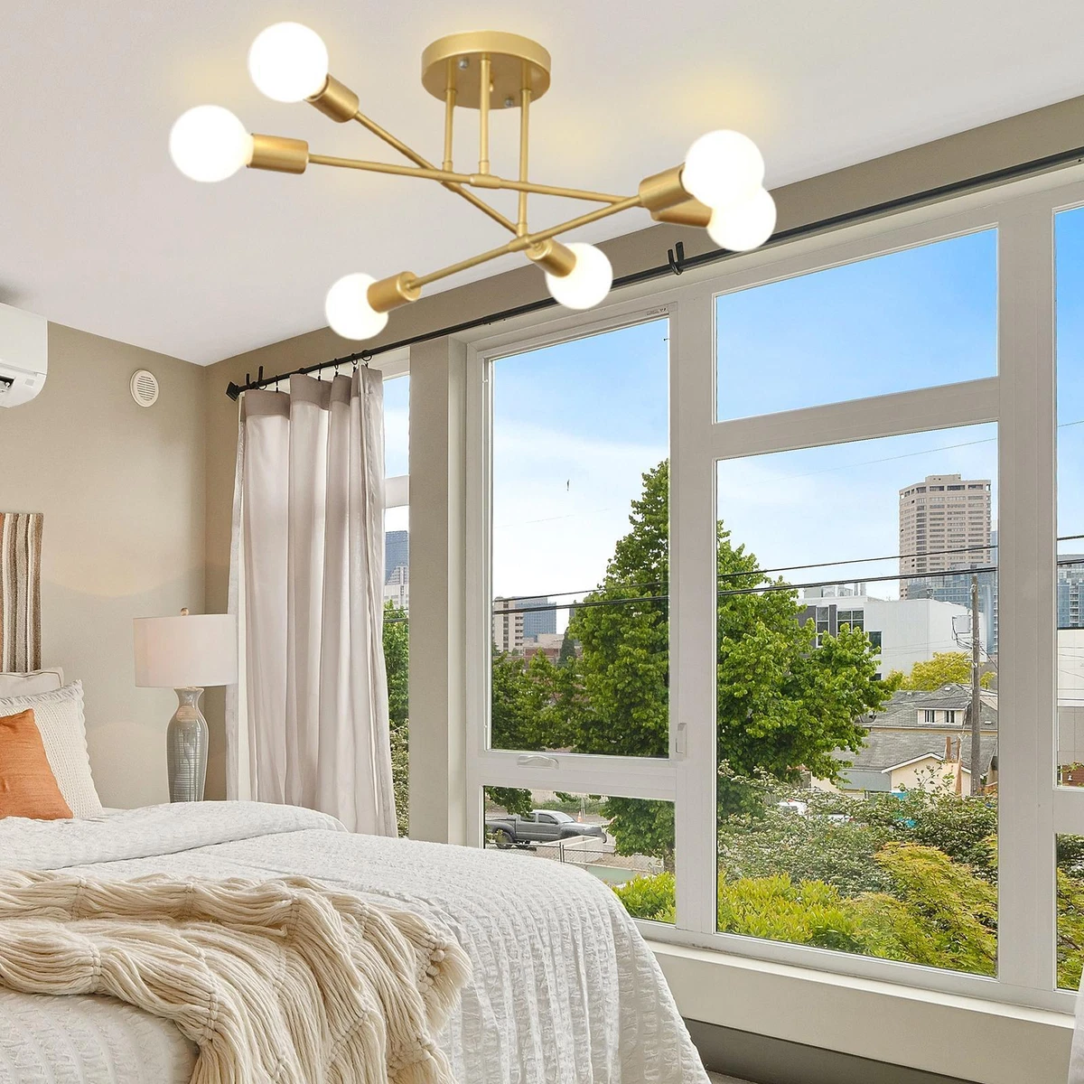 Ceiling Semi Flush Mount Ceiling Light 6 Light Pendant Lighting