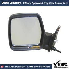 Fits Peugeot Expert 1995 - 2006 Complete Manual Wing Mirror Unit Left Side. 
