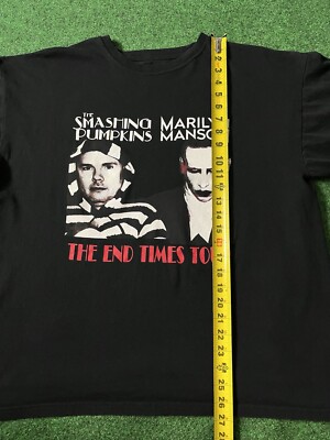 Marilyn Manson Tシャツ THE END TIMES TOUR Vintage Marilyn Manson Third and Final Beast Shirt Adult