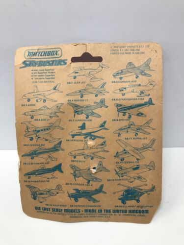 MATCHBOX SKY BUSTERS SB-20 HELICOPTER POLICE BLISTERCARD M138 - Picture 2 of 2