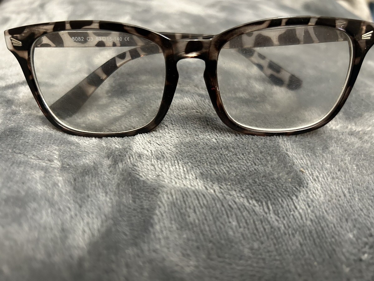 EYEGLASSES 8082 c3 53-15 140 Frames Only Tortoise Full rim Tortoise Shell Eyeglasses 8082 Eyewear 53 15 140 w Lens  main image 3