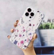 Case For iPhone 17 16 16E 15 14 13  Pro Max Shockproof TPU Flower Pattern Cover
