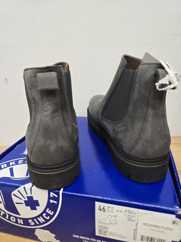 Stivali Birkenstock Stalon II grafite uomo grigio nabuk chelsea elasticizzati laterali - Foto 4 di 8