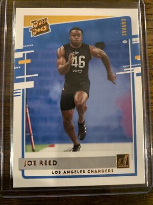 2020 Donruss Joe Reed Rated Rookie Canvas RC #346 Los Angeles Chargers ...