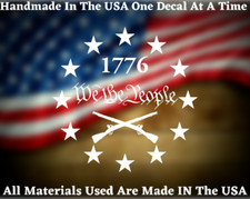 We The People 1776 Circle Of Stars 2nd Amendment Die Cut Decal Made In The USA