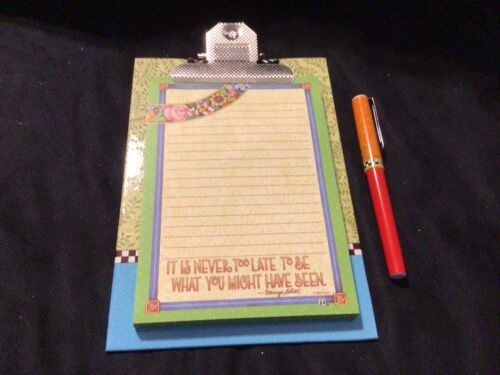 Mary Engelbreit Small Clipboard With Memo Pad And Pen New - Picture 1 of 2