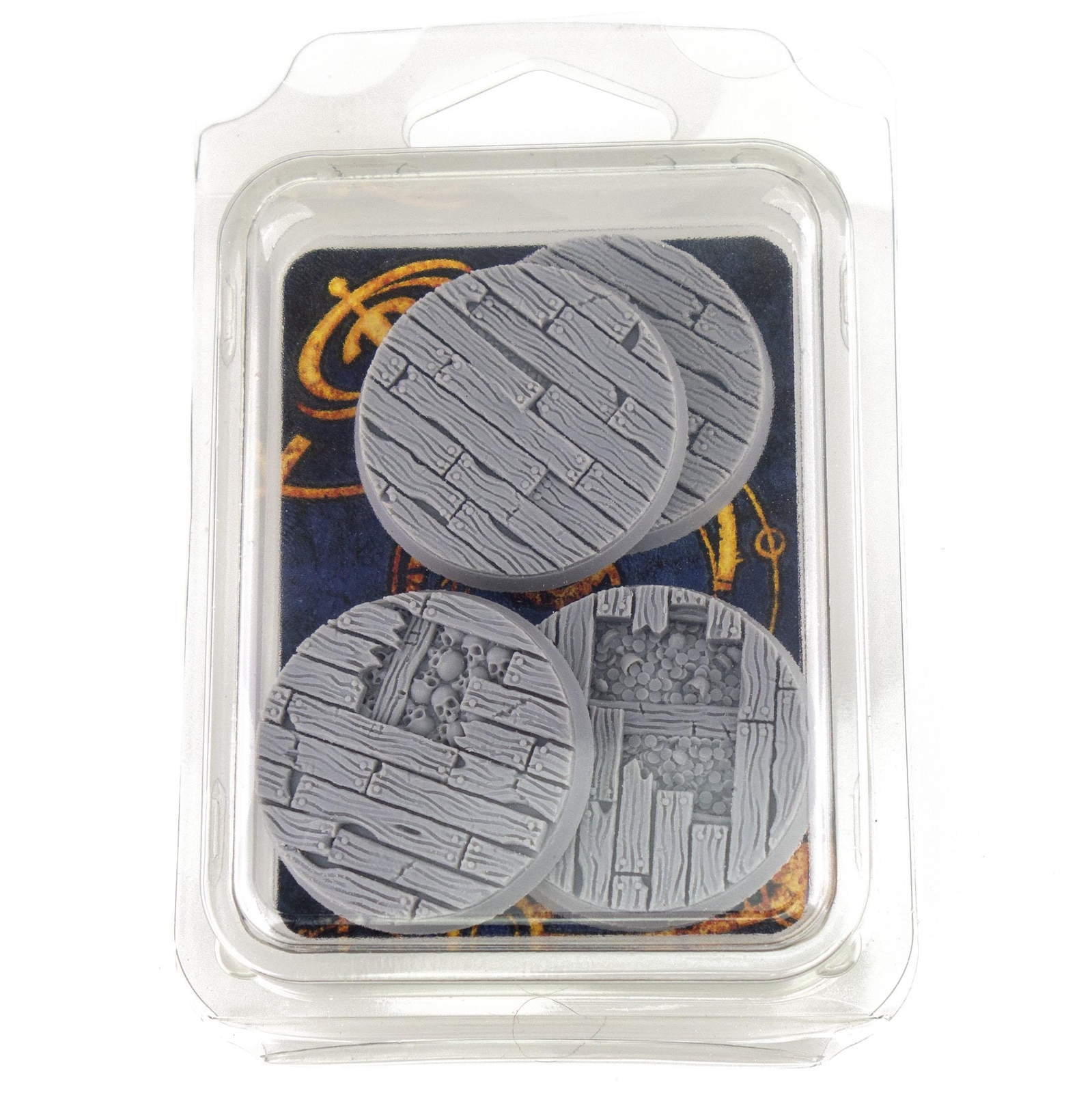 Wargaming Bases -  wooden planking 40mm x5 - Warhammer and other TTRPG games