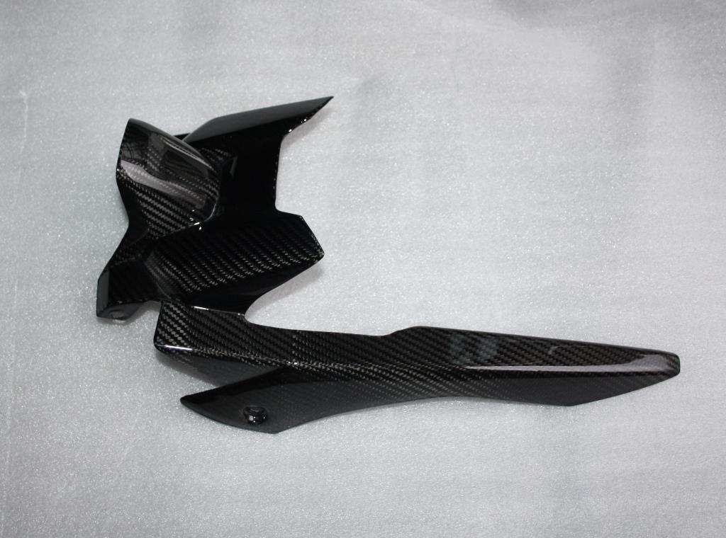 Lèche-roue en carbone brillant pour moto Yamaha MT07