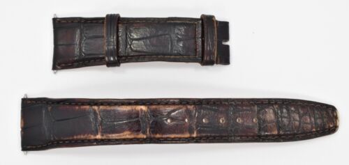 Authentic IWC Santoni Watch Band Brown Alligator Strap 22 mm x 18 mm