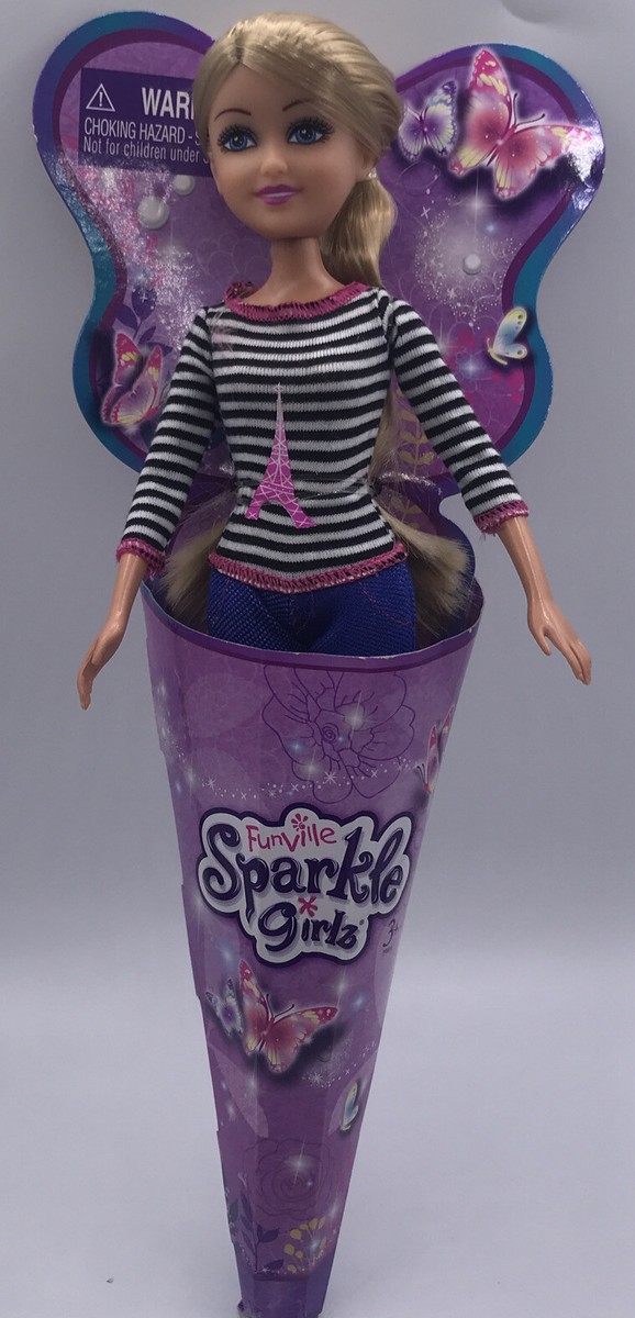 Sparkle Girlz 13” BNIP Funville Fashion Doll 2016 NOS Paris