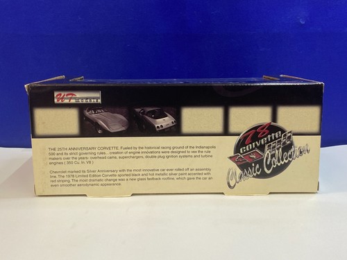 UT MODELS 1/18 SCALE CLASSIC COLLECTION BLACK 1978 CHEVROLET CORVETTE - Picture 12 of 14