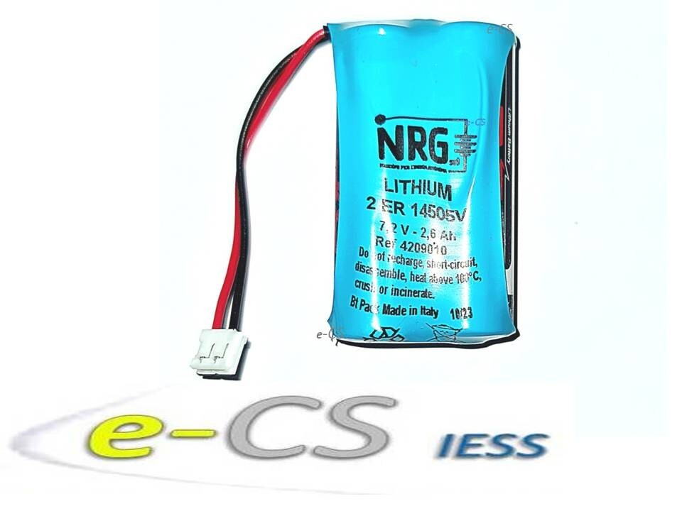 Batteria Litio 7.2V IESS 2ER14505 per Allarme Freedom Twister 2.6Ah