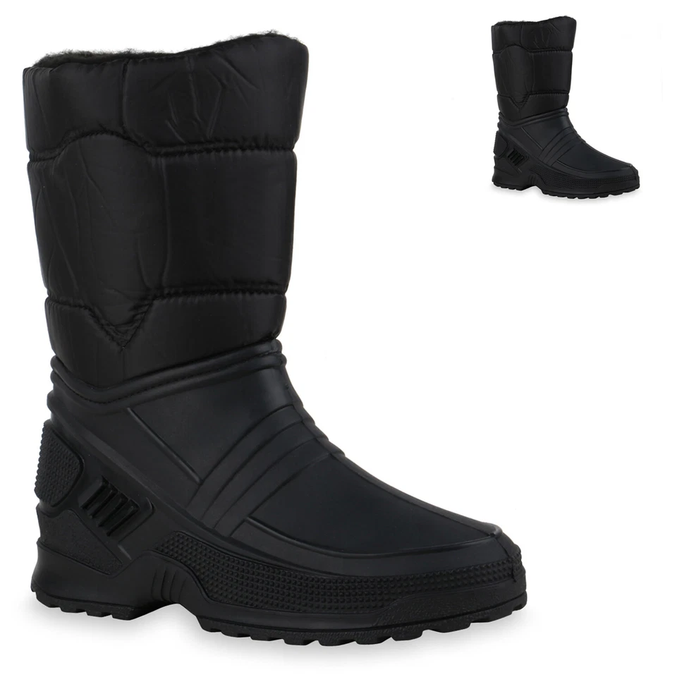 MARKENLOS Damen Warm Gefütterte Winterstiefel Stiefel Lack Schuhe 836080 Trendy Neu