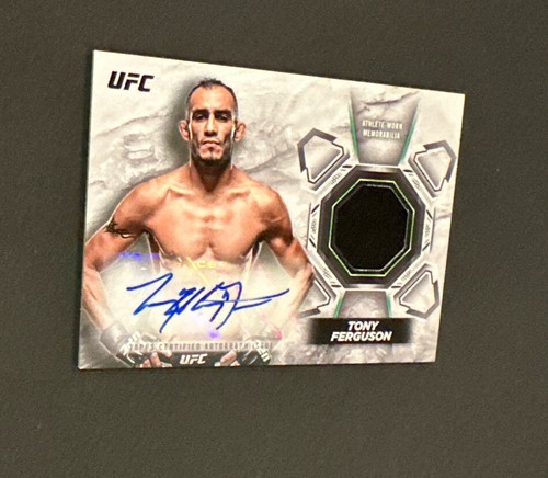 2018 TOPPS UFC KNOCKOUT TONY FERGUSON KNOCKOUT AUTO RELIC #’d 131/199! - Picture 5 of 8