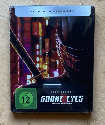 4K ULTRA HD + Blu-Ray - SNAKE EYES : G.I.JOE ORIGINS STEELBOOK - Neu & OVP