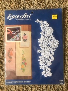Paintable Lace Art By Emerald Crafts Applique NWT