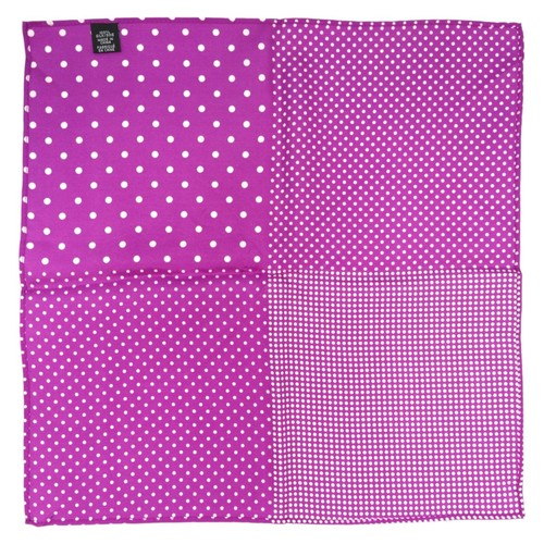 JOS A BANK Mens 100% Linen Floral Pocket Square Handkerchief Purple Hanky 13.5" - Picture 15 of 20
