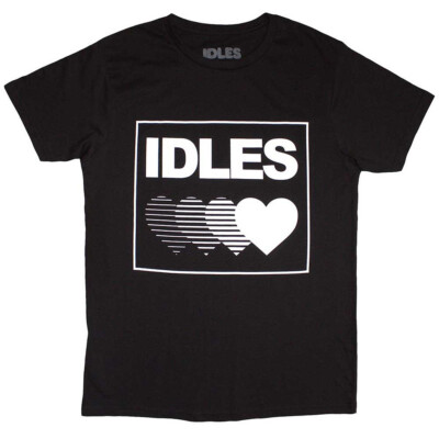 IDLES - Gradient Heart T-Shirt Black