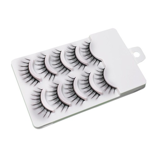 10Pairs Natural Long 3D False Mink Fake Eyelashes Manga Eye Lashes Reusable AU ↖ - Picture 10 of 26