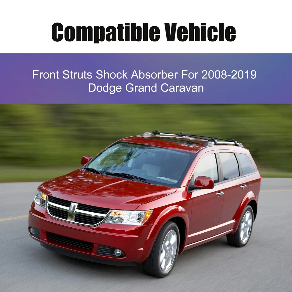 Front Struts For 2008-2019 Dodge Grand Caravan 2008-2016 Chrysler Town & Country - Image 2 of 4