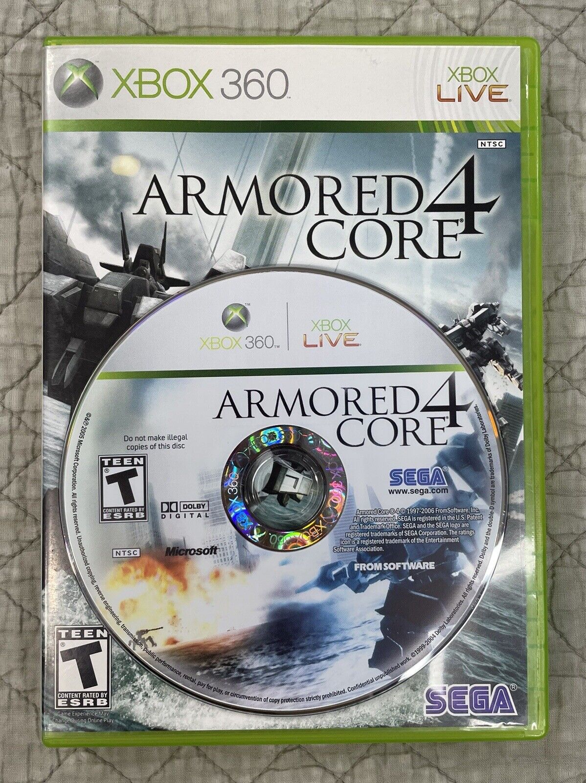 Armored Core 4 Xbox360 Xbox 360 From software X4L-00002 Japan Used