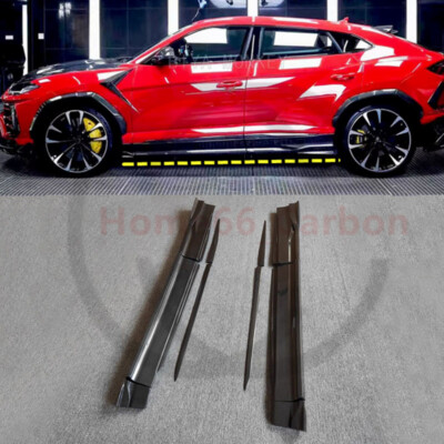  For Lamborghini Urus 2018-2024 10pcs Real Carbon Fiber Side Skirts
