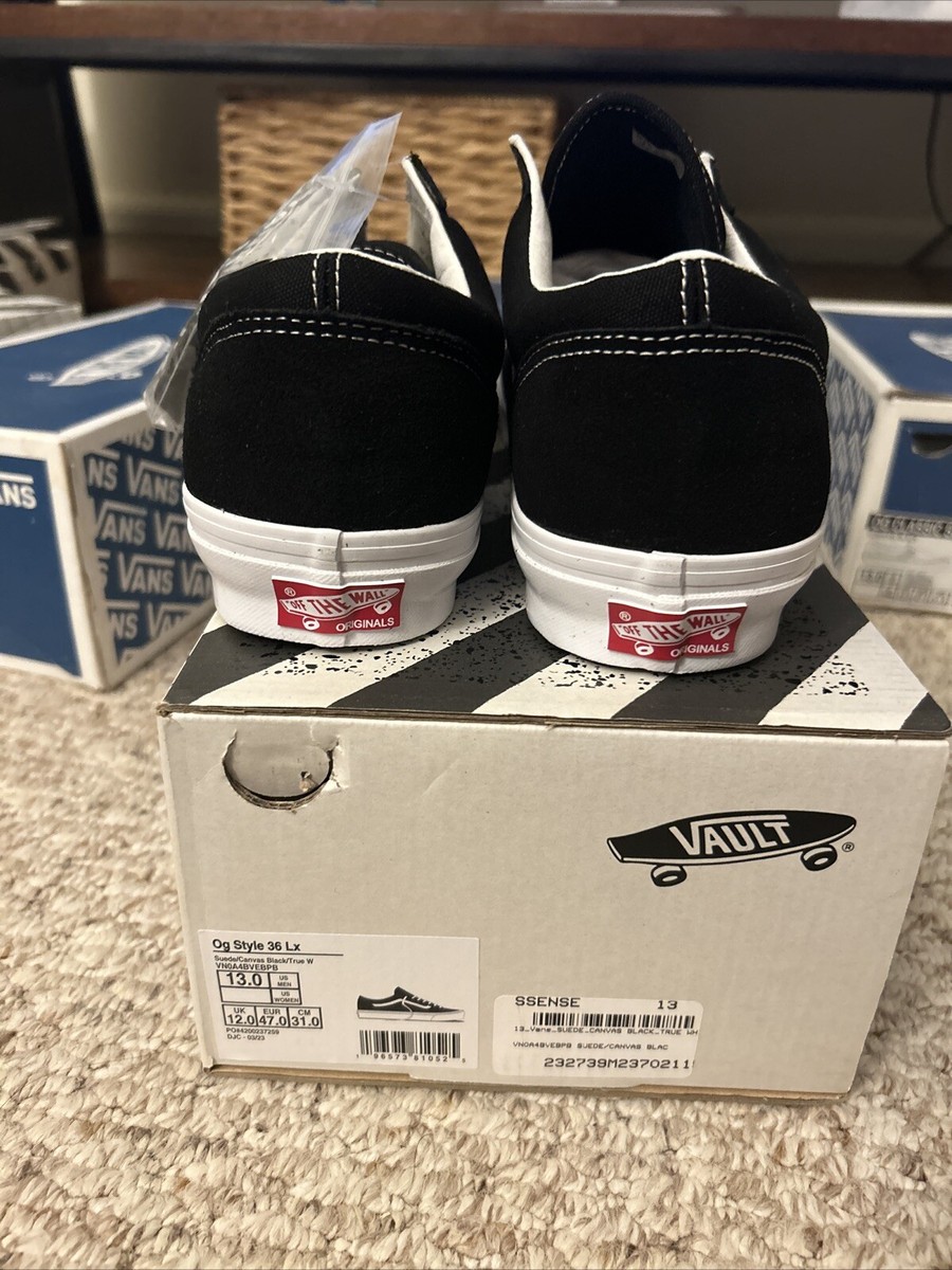 aya　VANS OG style 36 LX Vans OG Style 36 LX - Black / Marshmallow – Kith