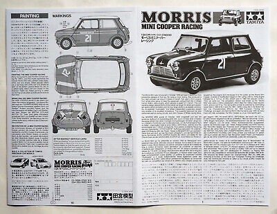 TAMIYA 1/24 Morris Mini Cooper Racing sports car series No TAMIYA 1/24 Morris Mini Cooper Racing sports car series No