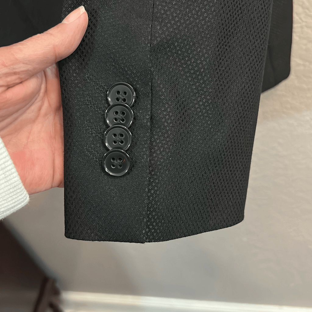 FILA Savile Row giacca tuta cappotto sportivo uomo nero taglia 40R