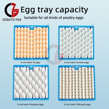 56/154/70-108 Egg Incubator Automatic Chicken Duck Temperature Control Incubator