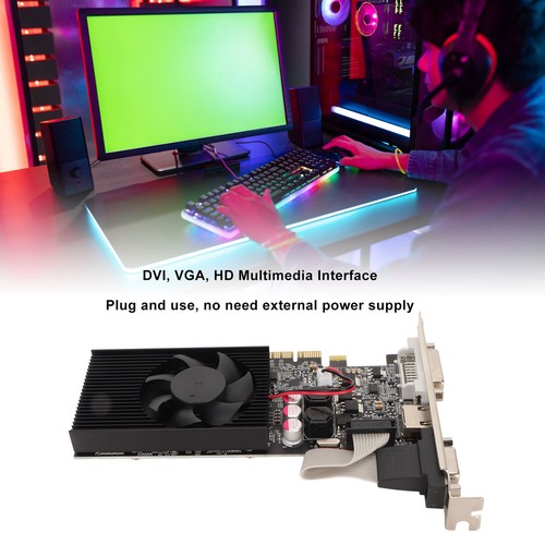 GT730 2GB GDDR3 Graphics Card Single Cooling Fan 64 Bit 0MHz 1000MHz - Picture 8 of 22