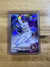 2023 Bowman's Best Diego Cartaya Base Refractor Auto Dodgers Top Prospect