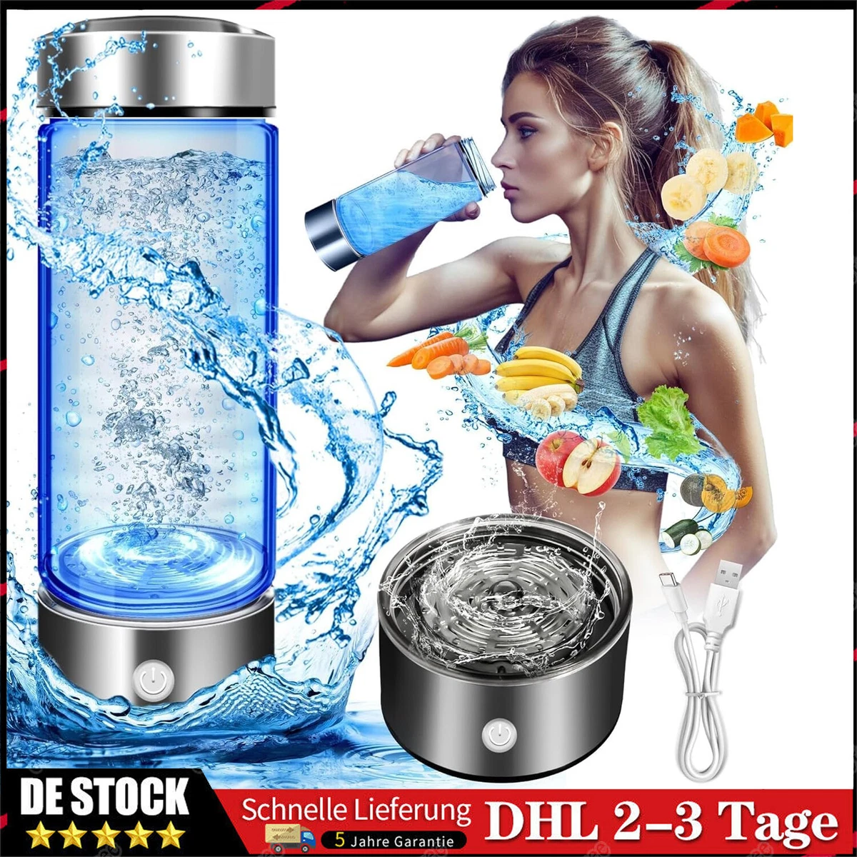 Produktbild von Wasserstoffmessgerät 0-4000 Ppb / 0-4.000 Ppm Wasserstoffgeneratoren Wasserstoffreicher Wassergenerator Datenspeicher Hintergrundbeleuchtung Atc Funktionsmessgeraet Wasserstofftester 4677287141