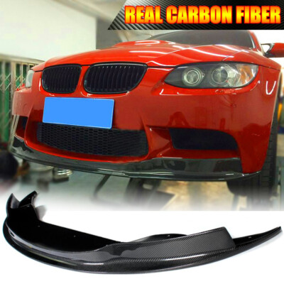 Fits BMW E90 E92 E93 M3 2005-2011 Front Bumper Chin Lip Spoiler REAL CARBON 
