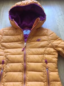 Outdoor 4f Damen Jacke Steppjacke Leichtjacke Thermojacke Gr Xs 34 Orange Ebay