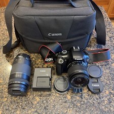 Canon EOS Rebel T3 12.2MP Digital SLR Camera Kit with 18-55mm  75-300mm Lens