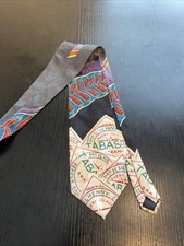 Tabasco Hot Sauce 100% Imported Men's Silk Tie Made In USA 4" X 56" Multicolor